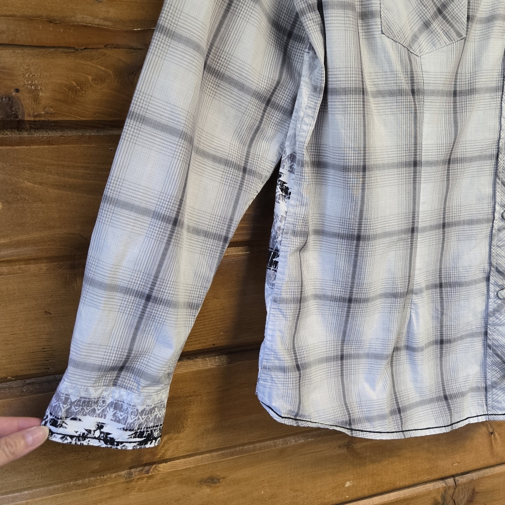 Panhandle Rough Stock Gradient Plaid Southwestern… - image 4